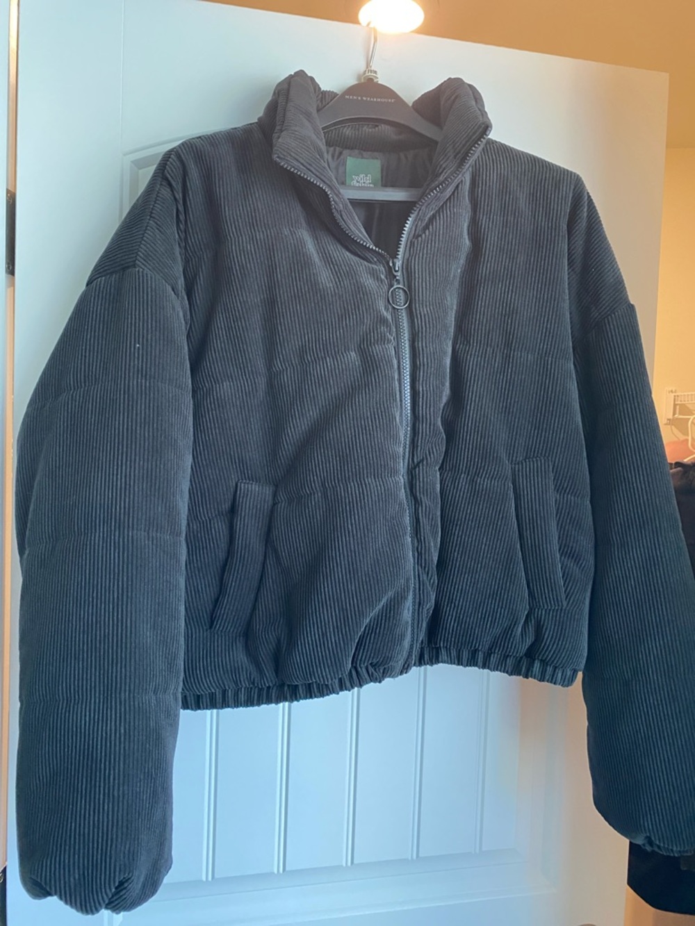 wild fable Black Corduroy Puffer Jacket
